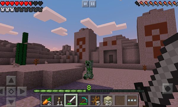 การใช้ Minecraft PE